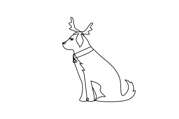 Christmas Dog with Antlers: A Crafty Addition for Your Holiday Projects