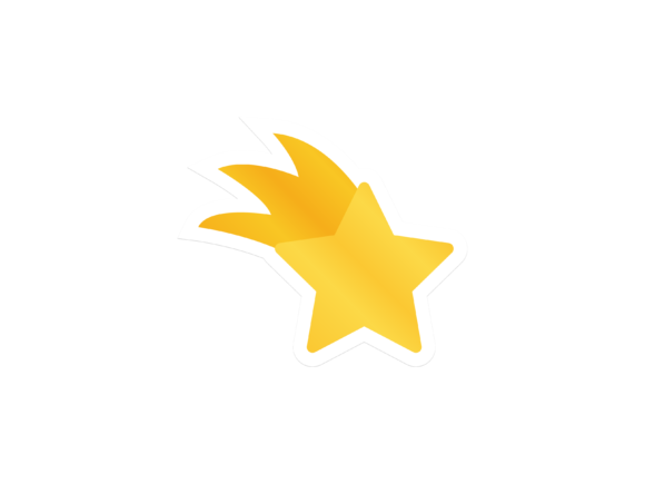 Christmas Illustration Falling Star: A Festive Graphics Gem
