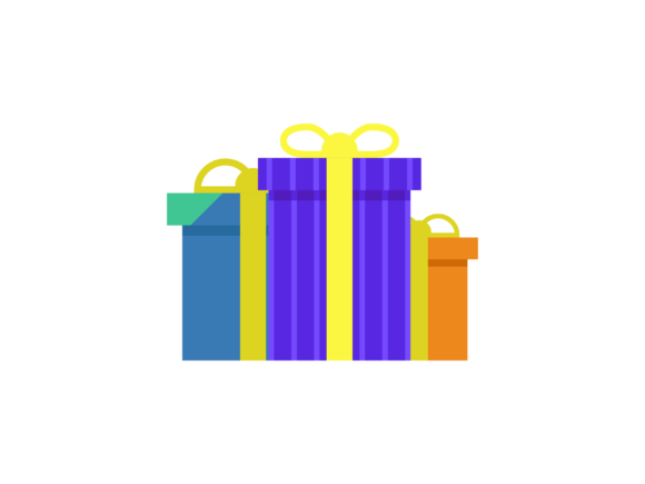 Christmas Illustration Simple Gift Box Review