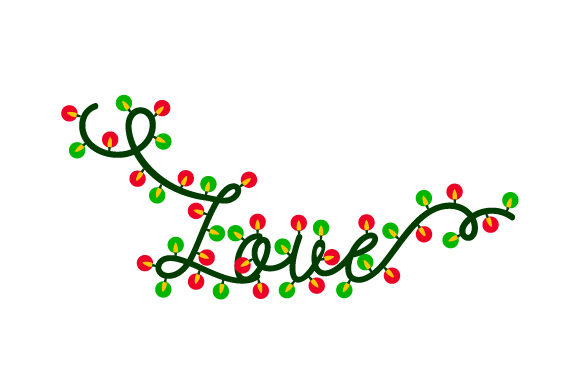 Christmas Lights Love: A Festive Embroidery Design