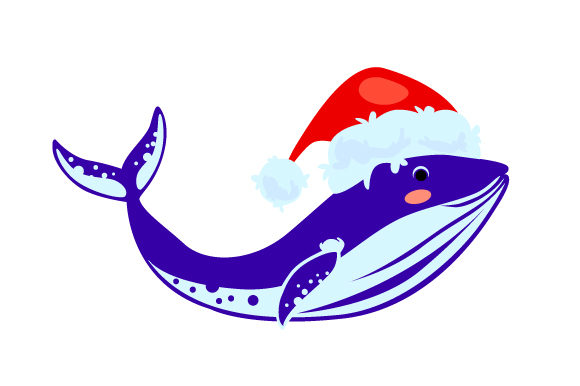Christmas Whale: A Festive Embroidery Delight