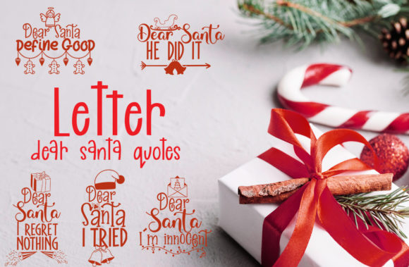 Dear Santa, I Tried Quotes: A Festive Graphic Asset