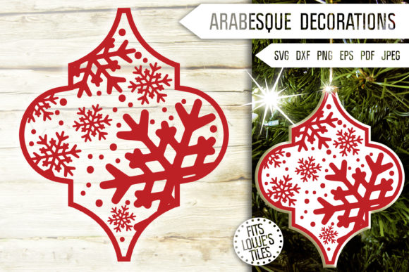 Elegant Arabesque Snowflakes for Crafts and Graphics