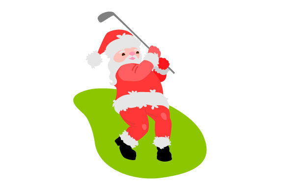 Enhancing Christmas Crafts with Santa Playing Golf