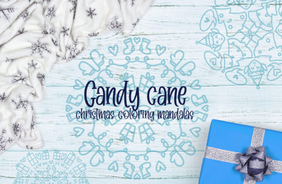 Festive Candy Cane Mandalas for Creative Crafts
