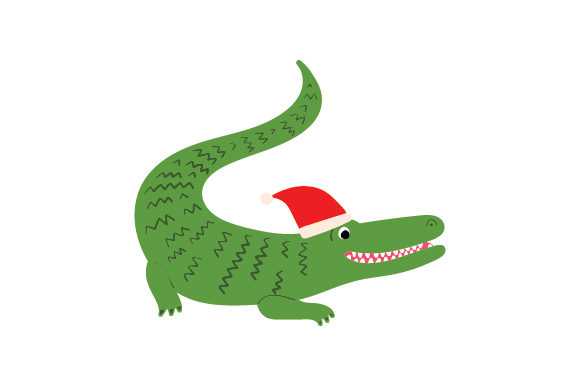 Festive Crocodile: A Charming Christmas Craft for Local Brands