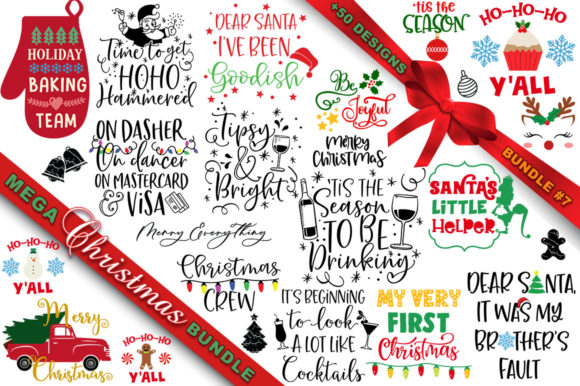 MEGA Christmas SVG Bundle 7: A Festive Embroidery Essential