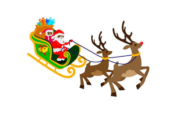 Mr and Mrs Claus Sleigh Ride: A Festive Craft Design