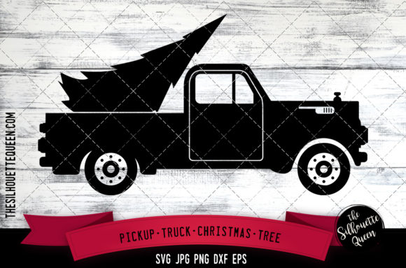 Pickup Truck Christmas Tree: A Versatile Graphics Asset for Crafts